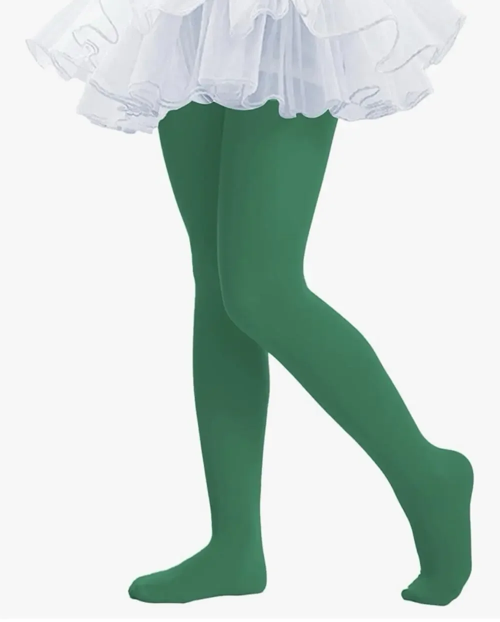 THMEVOK Ballet Tights for Girls Green Size XL 9-11 Years